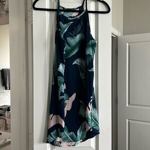 Tropical print dress